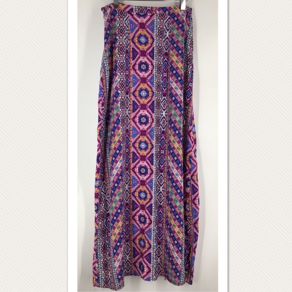 FLYING TOMATO Boho Tribal Maxi Skirt Size Small - Picture 7 of 7